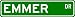 EMMER Street Sign ~ Personalized Family Lastname Sign ~ Gameroom, Basement, Garage Si...