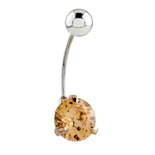  Swarovski Gem Belly Button Ring Navel Piercing Rings @ Amazon.com