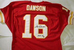 Len Dawson Signed Kansas City Chiefs Jersey - HOF 87