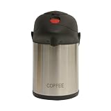 Airpot/flask 2.5 litre COFFEE Inscribed stainless steel.
