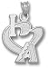 Arizona Diamondbacks Solid Sterling Silver ''I Heart A'' 3/4'' Pendant