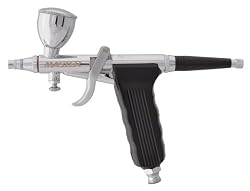 Master Airbrush Model G79 All-Purpose Precision Fixed Dual-Action Trigger Style Gravity Feed Airbrush Pro Set