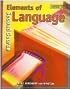 Elements of Language: Second Course