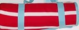 Picnic Blanket Red & White Stripe Shell Fleece Lined Beach Blanket