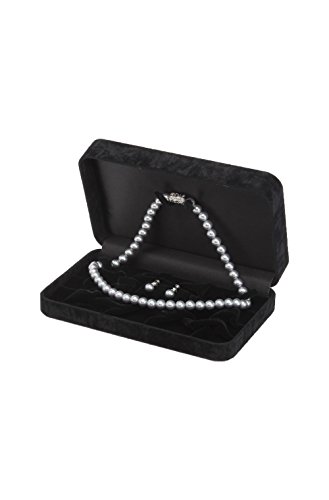 (モノワール) MONOIR 喪服 レディース 礼服 日本製 マグネット ネックレス イヤリング 2点 セット イケチョウ貝 シェルパール 真珠 パール直径8mm kp8mn02 グレー