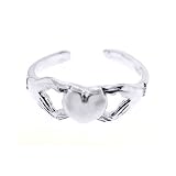 Sterling Silver Toe Ring Claddagh Heart