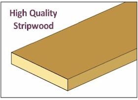 Image of Dollhouse &CLA77237: STRIPWOOD, 1/8 X 3/8