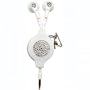Chicbuds MWCB Retractable Earphones with Swarovski Crystals (Marshmallow on White)