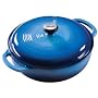 Lodge Enameled Cast-Iron 3-Quart Dutch Oven, Caribbean Blue