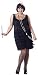 Fashion Flapper Black Adult Plus Size Costume