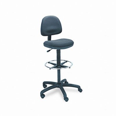 Height Adjustable Drafting Chair with Footring Color: Black
