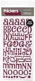 Thickers Chipboard Stickers-Jewelry Box Metallic Wine Pink Alpha