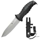 Columbia River Knife and Tool 2115 Ultima 5-Inch Razor-Edge Fixed Blade Knife, Black/Grey