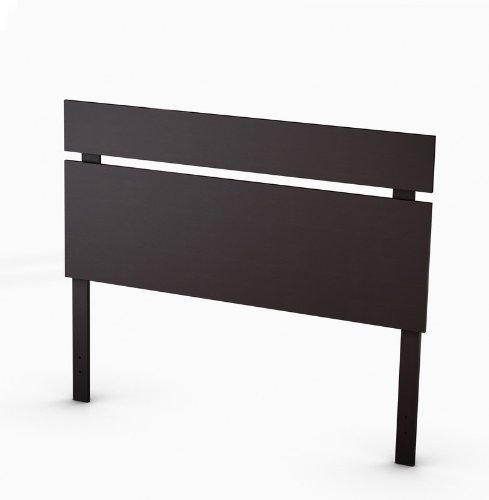 Full/ Queen Size Headboard Contemporary Style in Endless Chocolate Finish