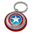 Marvel Pewter Keyring - Shield of Captain America