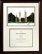 Howard Payne University Graduate Framed Lithograph w/ Diploma Opening