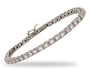 White Traditional Square Diamond Bracelet