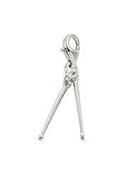 Rembrandt Charms Drum Sticks Charm with Lobster Clasp