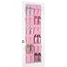 Whitmor Over-the-Door 24 Pocket Shoe Organizer Pink