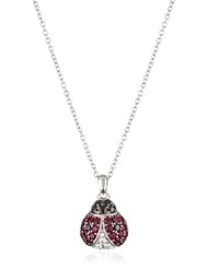 Myia Passiello "Animals" Swarovski Zirconia Ladybug Pendant Necklace