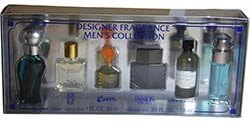 MENS DESIGNER VARIETY by MENS DESIGNER VARIETY 6 PIECE MINI VARIETY WITH CURVE .18 OZ & GREY FLANNEL .5 OZ & PASSION .2 OZ & PAUL SEBASTIAN .25 OZ & PERRY ELLIS 360 .25 OZ & WINGS .25 OZ AND ALL ARE MINIS ( Package Of 6 )