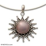 Pearl necklace, 'Sunflower' 0.1