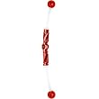 Red Anodized Titanium Bioplast Industrial Barbell