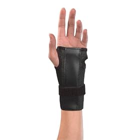 Click here to buy Mueller Wrist Brace W splint, Black, One Size by Mueller.