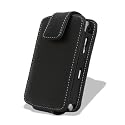 Premium Luxury Leather Case Cover for Verizon Blackberry Storm / Thunder 9500 9530 with Belt Clip
