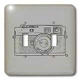 Kike Calvo photo Illustrations Rangefinder Camera - Picture of a Grey Rangefinder Camera - Light Switch Covers - double toggle switch