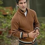 wool jacket:NOVICA Men's alpaca wool jacket, 'Taking Flight in Cinnamon'