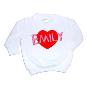 Girl's Valentine Name Sweatshirt