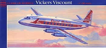 Glencoe 1/96 Scale Vickers Viscount Capital Airlines / British Air Kit