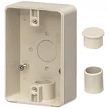 未来工業 露出スイッチボックス 防水コンセント用 VE14・16用 1方出 ベージュ PVR16-BC1J