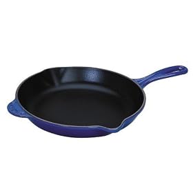 Le Creuset Enameled Cast-Iron 9-Inch Skillet with Iron Handle, Cobalt Blue (Kitchen) 