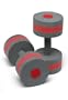 Speedo Aqua Fitness Barbells, Charcoal/Red