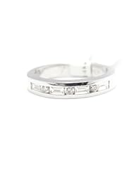 14k White Gold Comfort Fit Diamond Ring ( 0.77 CTTW, G-H Color, VS2-SI1 Clarity )