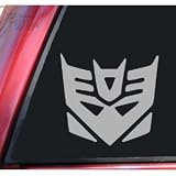 TRANSFORMERS DECEPTICON - Car, Truck, Notebook, Vinyl Decal Sticker #1037 | Vinyl Color: Silver