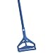 Carlisle 36937500 Fiberglass Quick Change Mop Handle with Plastic Head, 1" Diameter x 60" Length, Blue