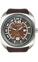 Diesel Men's Stainless Steel and Brown Leather Watch #DZ1275