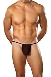 Chocolate Brown and Slinky, Cover Just the Basics in This Sexy Male Power Posing Strap for Men!