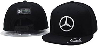 Mercedes flat hat Adjustable Cap Mens Baseball Snapback Hats Black 1 One Size