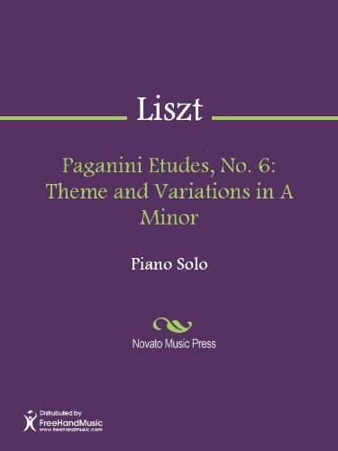 Paganini Etudes, No. 6: Theme and Variations in A Minor Sheet Music