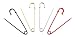 Extra-LARGE 4" Steel Safety Pin Set - Fully Functional - 4 Colors