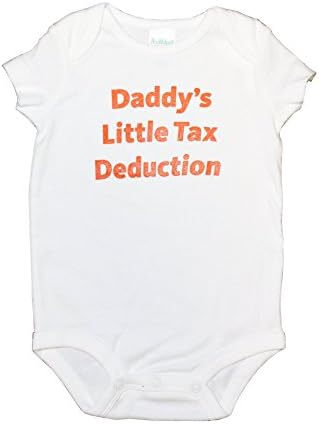 Wording Baby/infant Bodysuit/layette (0-6Months, "Daddy's Little Tax Deduction")