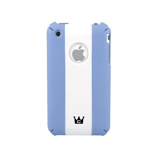 CaseCrown iPhone 3G and 3GS Silm Fit Polycarbonate Argentina Flag Stripe Case (Light Blue/White)