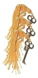 3 Pack - Gold Plated Key with Tassel
