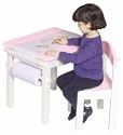 Pink Art Table & Chair Set (Paper Roll Included)