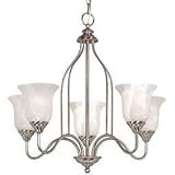 Hardware House 543934 Saturn 23-Inch by 21-3/4-Inch Chandelier Satin Nickel