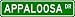 APPALOOSA Street Sign ~ Custom Aluminum Street Signs